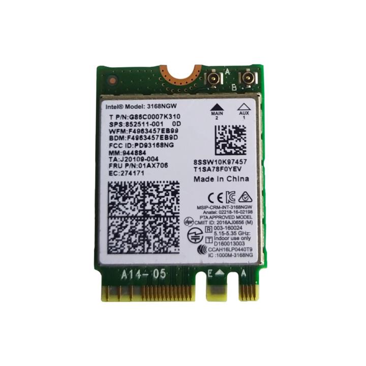 کارت شبکه بی سیم اینتل مدل AC-3168